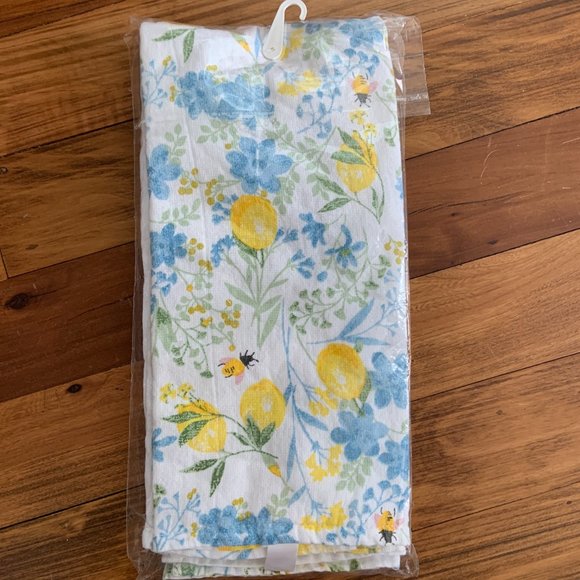 Live Laugh Love Lemons and Bees Kitchen Towel Set - Picture 3 of 4